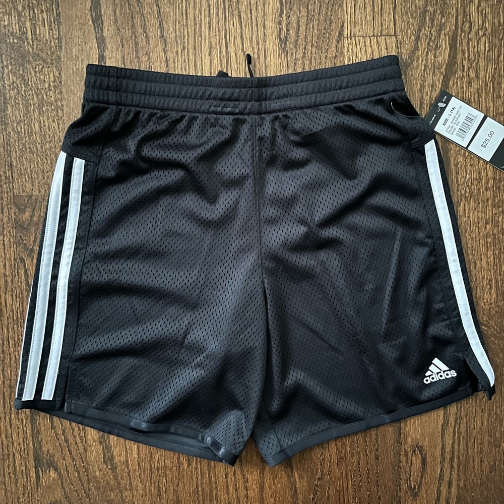 Adidas Girls Athletic Shorts. Brand new. Never been worn.